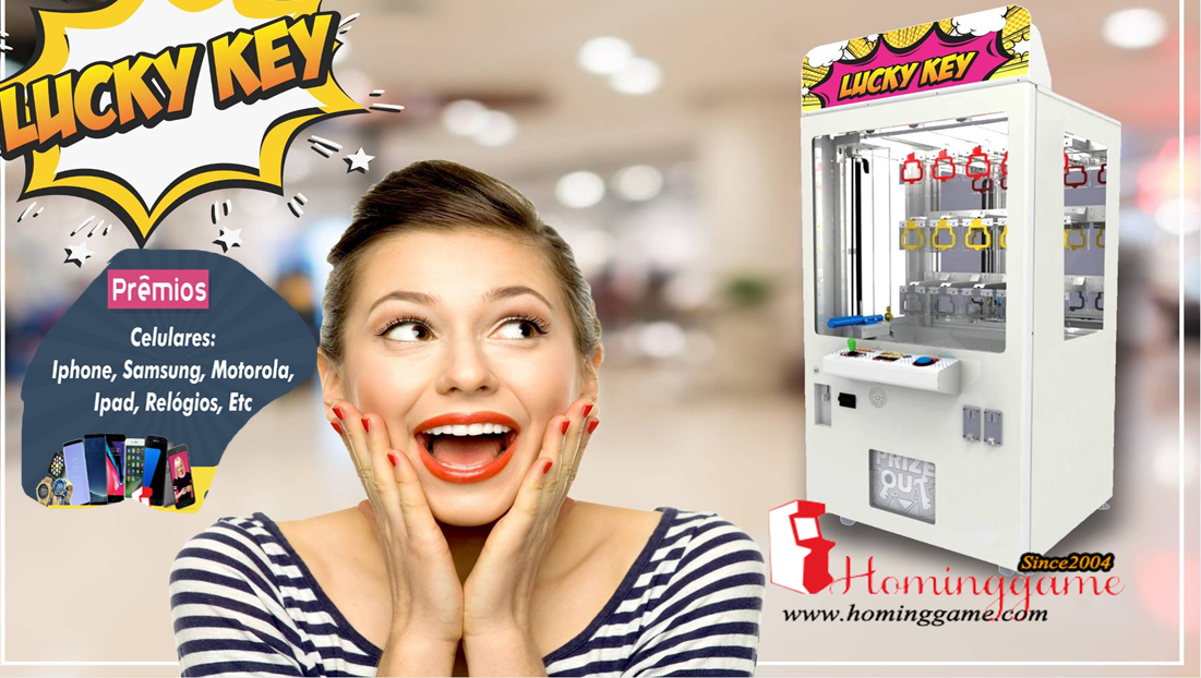 2018 HomingGame New Lucky Key Premios Equipamento Vending Machine For Brasil,Lucky Key,Lucky Key Master,Lucky Key Master Prize Game Machine,Key Master Prize Game Machine,Key Master,Key Master Arcade Game Machine,Key Master Arcade Game Machine,Premios Equipamento,Vending Machine,Prize Vending Machine,Vending Game Machine,Gift Game Machine,Game Machine,Arcade Game Machine,Coin Operated Game Machine,Arcade Games,Amusement Park Game Equipment,Indoor Game Machine,Entertainment Game,Family Entertainment